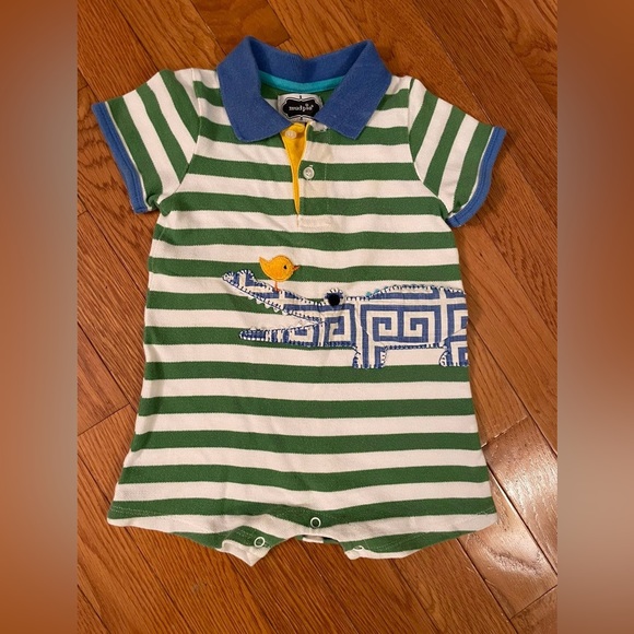 MudPie collard Romper. 12/18m - Picture 1 of 2